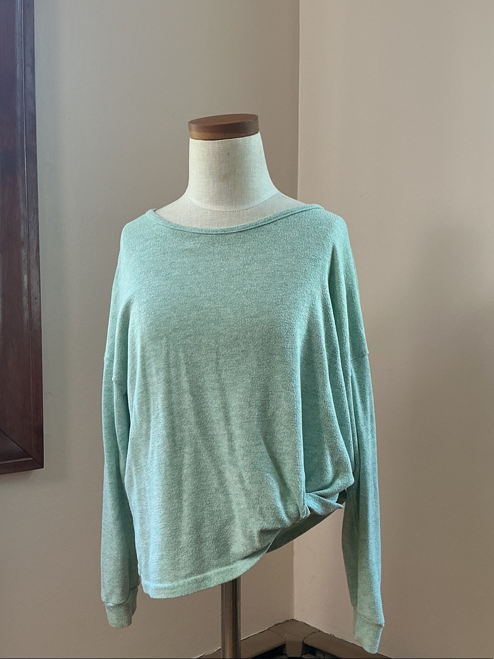 Autumn wear bundle aqua long sleeve and blanket pink and white striped